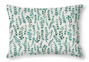 Eucalyptus Watercolor Pattern - Throw Pillow