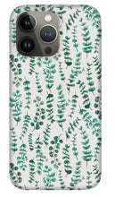 Load image into Gallery viewer, Eucalyptus Watercolor Pattern - Phone Case