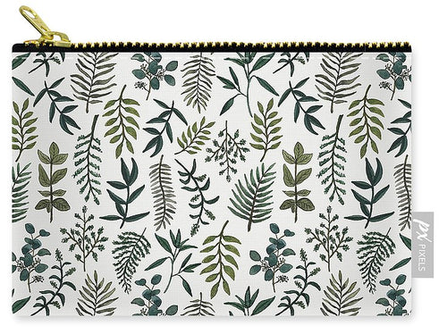 Fern Watercolor Pattern - Carry-All Pouch