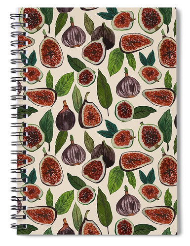 Fig Pattern - Spiral Notebook
