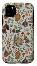 Load image into Gallery viewer, Figs, Mushrooms and Leaves Pattern - Phone Case