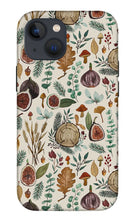 Load image into Gallery viewer, Figs, Mushrooms and Leaves Pattern - Phone Case