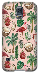 Flamingo Coconut Pattern - Phone Case