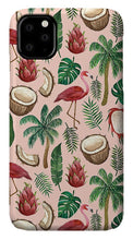 Load image into Gallery viewer, Flamingo Coconut Pattern - Phone Case
