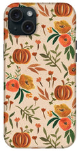 Load image into Gallery viewer, Floral Fall Pumpkin Pattern - Phone Case