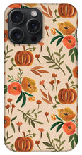 Load image into Gallery viewer, Floral Fall Pumpkin Pattern - Phone Case
