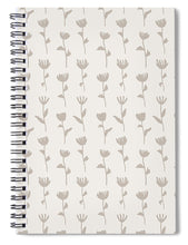 Load image into Gallery viewer, Ink Flower Pattern - Spiral Notebook