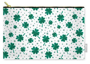 Four Leaf Clover St. Patrick's Day Pattern - Carry-All Pouch