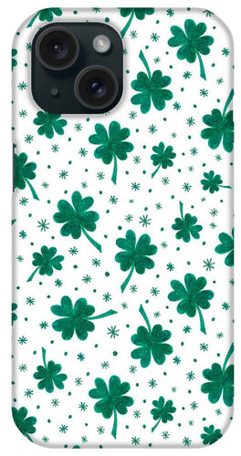 Four Leaf Clover St. Patrick's Day Pattern - Phone Case