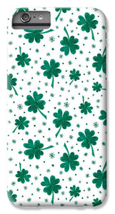 Four Leaf Clover St. Patrick's Day Pattern - Phone Case