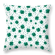 Load image into Gallery viewer, Four Leaf Clover St. Patrick&#39;s Day Pattern - Throw Pillow