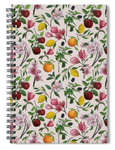 Load image into Gallery viewer, Fruit and Flower Blossoms Pattern - Spiral Notebook
