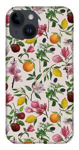 Fruit and Flower Blossoms Pattern - Phone Case