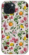 Load image into Gallery viewer, Fruit and Flower Blossoms Pattern - Phone Case