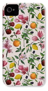 Fruit and Flower Blossoms Pattern - Phone Case