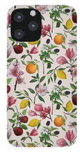 Load image into Gallery viewer, Fruit and Flower Blossoms Pattern - Phone Case