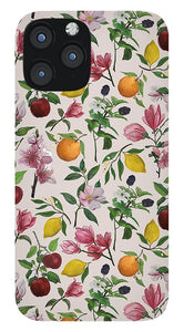 Fruit and Flower Blossoms Pattern - Phone Case