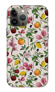 Fruit and Flower Blossoms Pattern - Phone Case