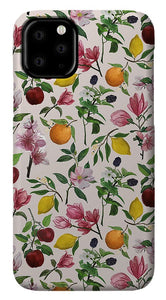 Fruit and Flower Blossoms Pattern - Phone Case