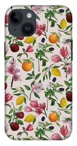 Fruit and Flower Blossoms Pattern - Phone Case