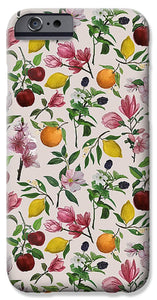 Fruit and Flower Blossoms Pattern - Phone Case