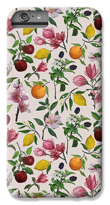 Fruit and Flower Blossoms Pattern - Phone Case