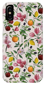 Fruit and Flower Blossoms Pattern - Phone Case