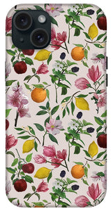 Fruit and Flower Blossoms Pattern - Phone Case