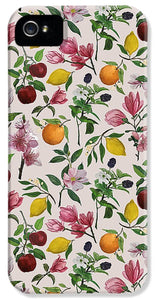 Fruit and Flower Blossoms Pattern - Phone Case