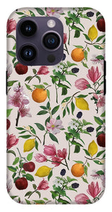 Fruit and Flower Blossoms Pattern - Phone Case