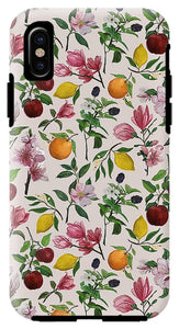 Fruit and Flower Blossoms Pattern - Phone Case