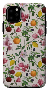 Fruit and Flower Blossoms Pattern - Phone Case