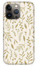 Load image into Gallery viewer, Gold Falling Leaves Pattern - Phone Case
