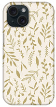 Load image into Gallery viewer, Gold Falling Leaves Pattern - Phone Case