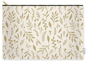 Gold Falling Leaves Pattern - Carry-All Pouch