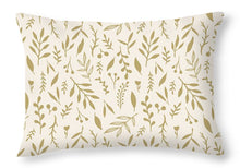 Load image into Gallery viewer, Gold Falling Leaves Pattern - Throw Pillow