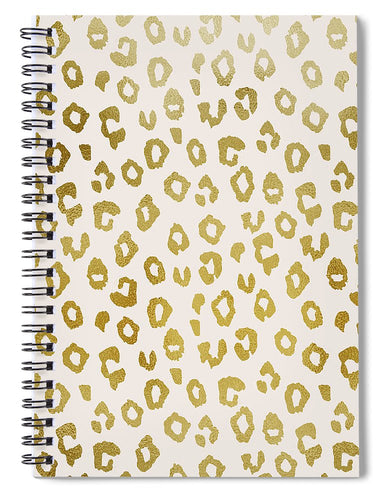 Gold Leopard Print - Spiral Notebook