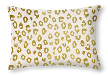 Load image into Gallery viewer, Gold Leopard Print - Throw Pillow