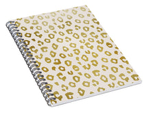 Load image into Gallery viewer, Gold Leopard Print - Spiral Notebook