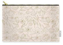 Load image into Gallery viewer, Gold Magnolia Pattern - Carry-All Pouch