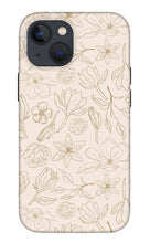 Load image into Gallery viewer, Gold Magnolia Pattern - Phone Case