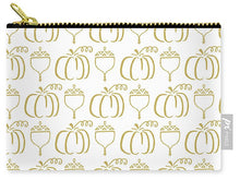Load image into Gallery viewer, Gold Pumpkin and Acorn Pattern - Carry-All Pouch