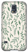 Load image into Gallery viewer, Green Falling Leaves Pattern - Phone Case