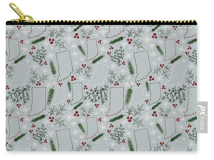 Indiana Christmas Pattern - Carry-All Pouch