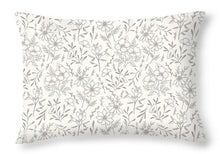 Load image into Gallery viewer, Ivory Flower Pattern - Throw Pillow
