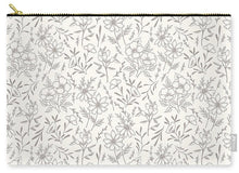 Load image into Gallery viewer, Ivory Flower Pattern - Carry-All Pouch
