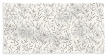 Load image into Gallery viewer, Ivory Flower Pattern - Beach Towel