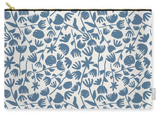 Load image into Gallery viewer, Light Blue Floral Pattern - Carry-All Pouch