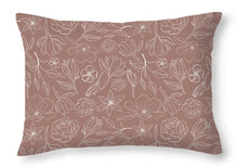 Load image into Gallery viewer, Mauve Magnolia Pattern - Throw Pillow