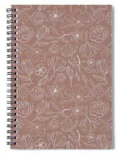 Load image into Gallery viewer, Mauve Magnolia Pattern - Spiral Notebook